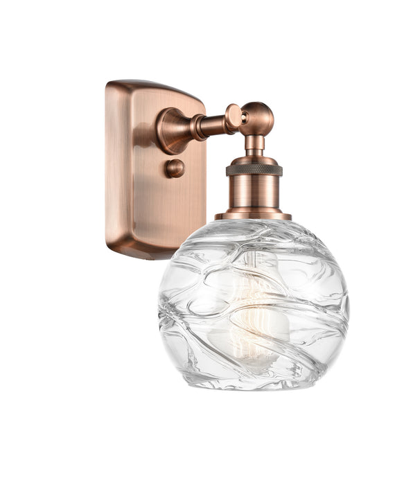Innovations 516-1W-AC-G1213-6 One Light Wall Sconce, Antique Copper