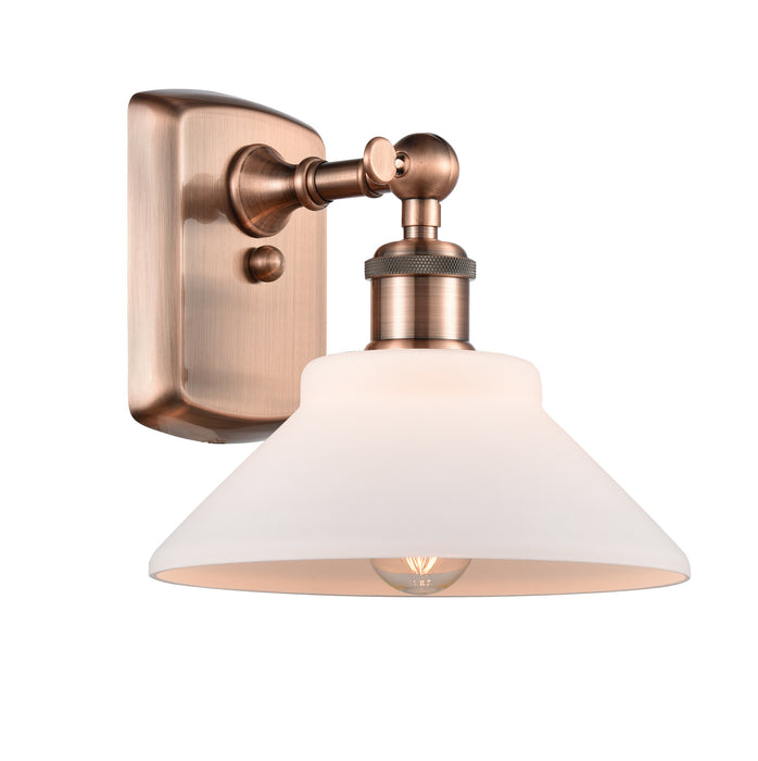 Innovations 516-1W-AC-G131 One Light Wall Sconce, Antique Copper