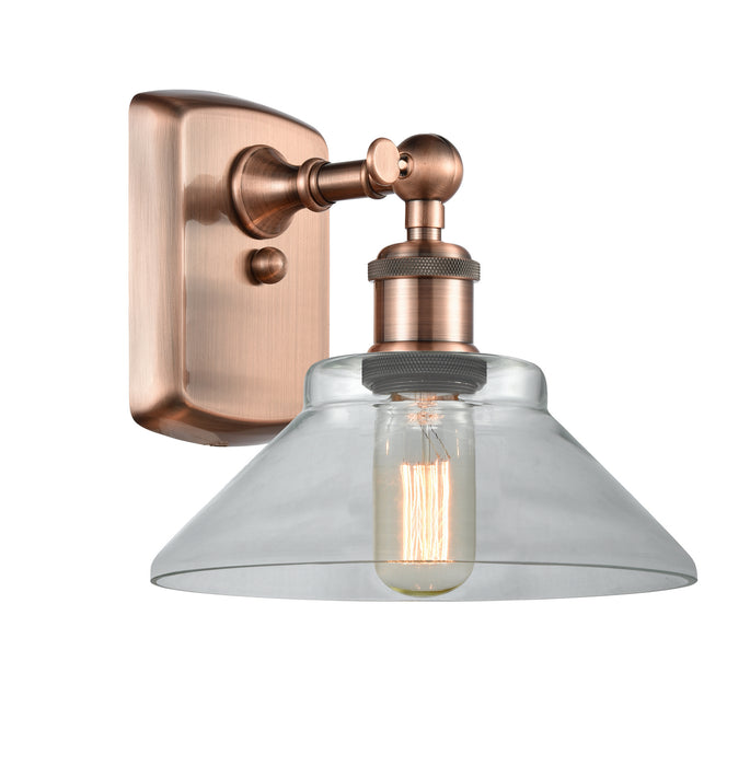 Innovations 516-1W-AC-G132 One Light Wall Sconce, Antique Copper
