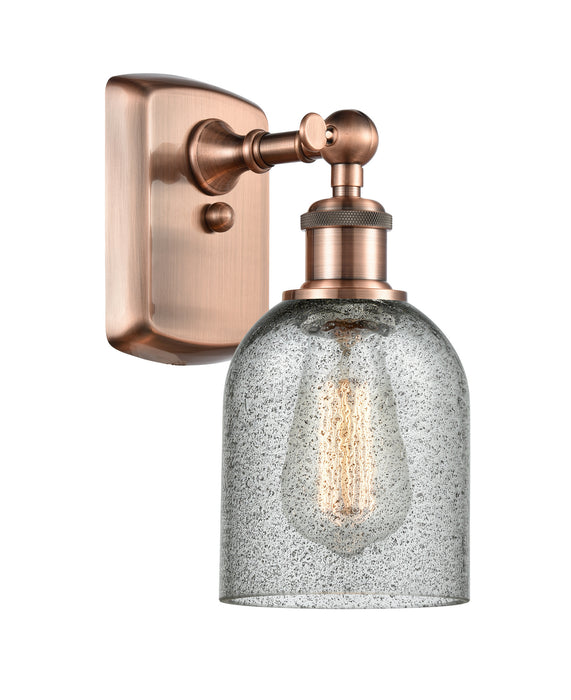 Innovations 516-1W-AC-G257 One Light Wall Sconce, Antique Copper