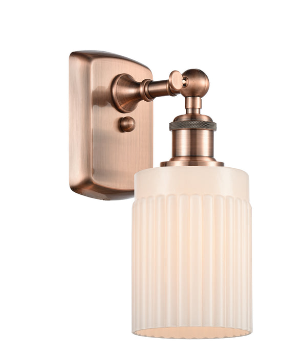 Innovations 516-1W-AC-G341 One Light Wall Sconce, Antique Copper