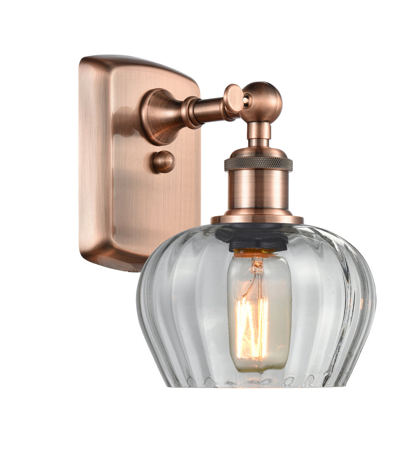 Innovations 516-1W-AC-G92 One Light Wall Sconce, Antique Copper