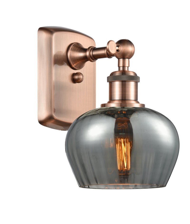 Innovations 516-1W-AC-G93 One Light Wall Sconce, Antique Copper