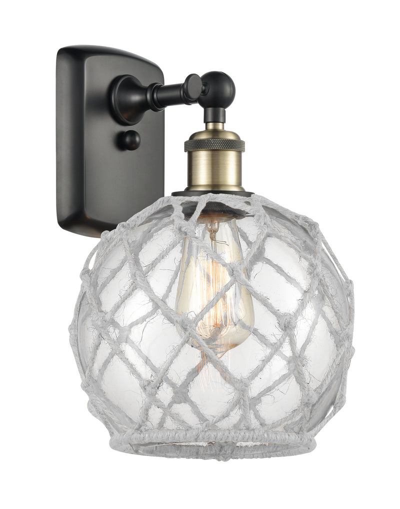 Innovations 516-1W-BAB-G122-8RW One Light Wall Sconce, Black Antique Brass