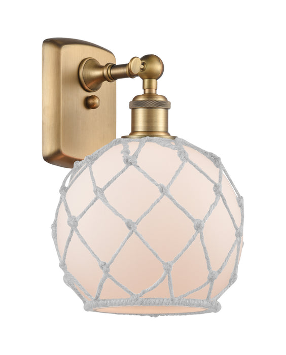 Innovations 516-1W-BB-G121-8RW One Light Wall Sconce, Brushed Brass