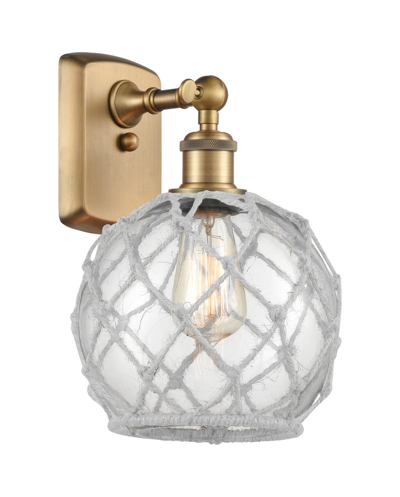 Innovations 516-1W-BB-G122-8RW One Light Wall Sconce, Brushed Brass