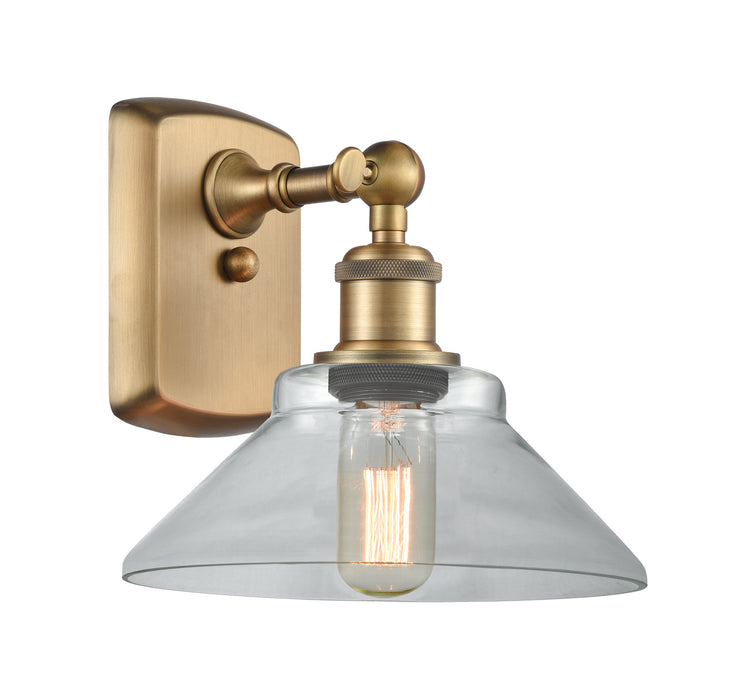 Innovations 516-1W-BB-G132 One Light Wall Sconce, Brushed Brass