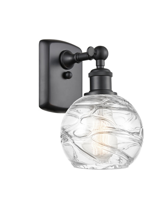 Innovations 516-1W-BK-G1213-6 One Light Wall Sconce, Matte Black