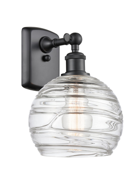 Innovations 516-1W-BK-G1213-8 One Light Wall Sconce, Matte Black