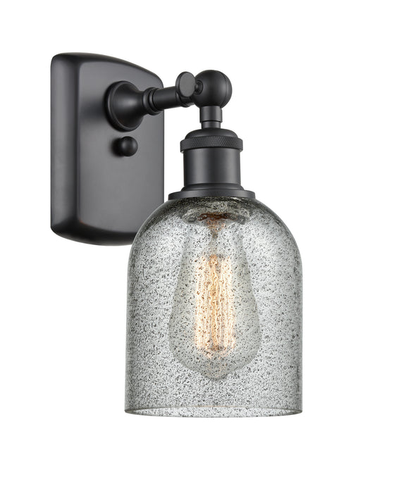 Innovations 516-1W-BK-G257 One Light Wall Sconce, Matte Black