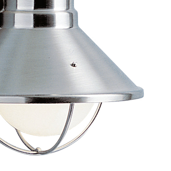 Kichler 9021NI One Light Outdoor Wall Mount, Brushed Nickel