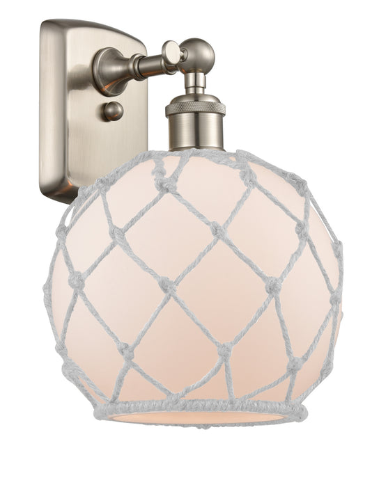 Innovations 516-1W-SN-G121-8RW One Light Wall Sconce, Brushed Satin Nickel