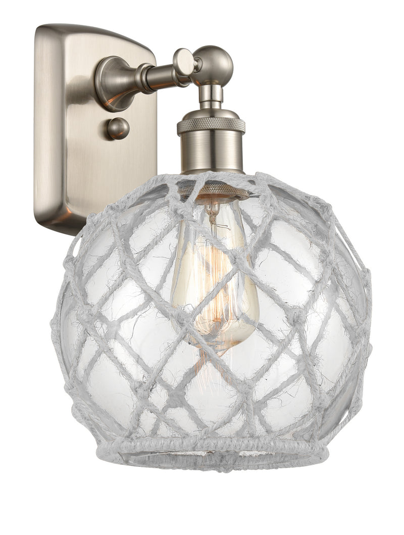 Innovations 516-1W-SN-G122-8RW One Light Wall Sconce, Brushed Satin Nickel