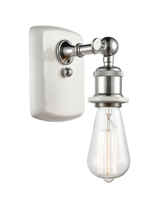 Innovations 516-1W-WPC One Light Wall Sconce, White Polished Chrome