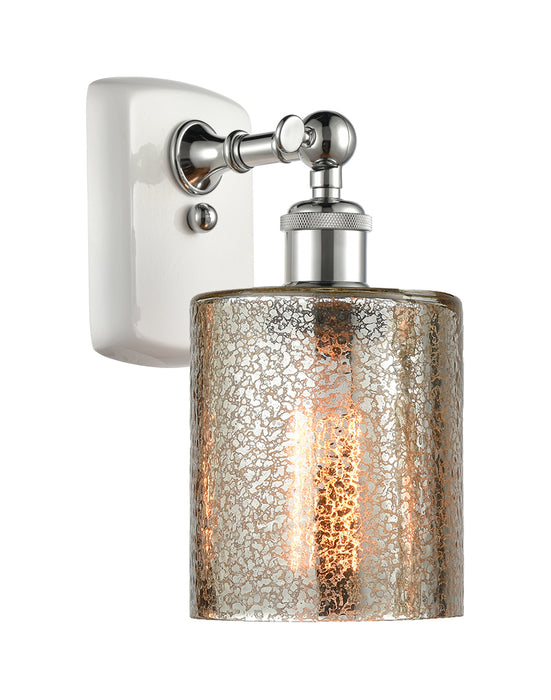 Innovations 516-1W-WPC-G116 One Light Wall Sconce, White Polished Chrome