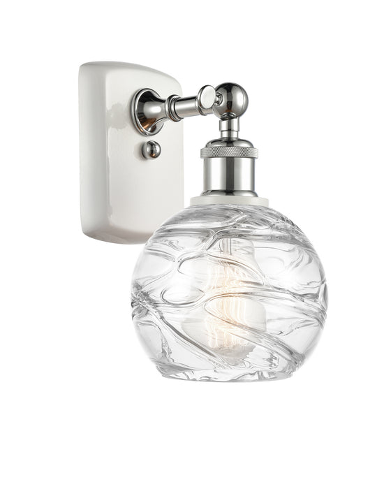 Innovations 516-1W-WPC-G1213-6 One Light Wall Sconce, White Polished Chrome