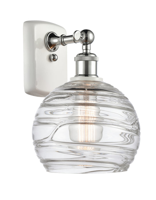 Innovations 516-1W-WPC-G1213-8 One Light Wall Sconce, White Polished Chrome