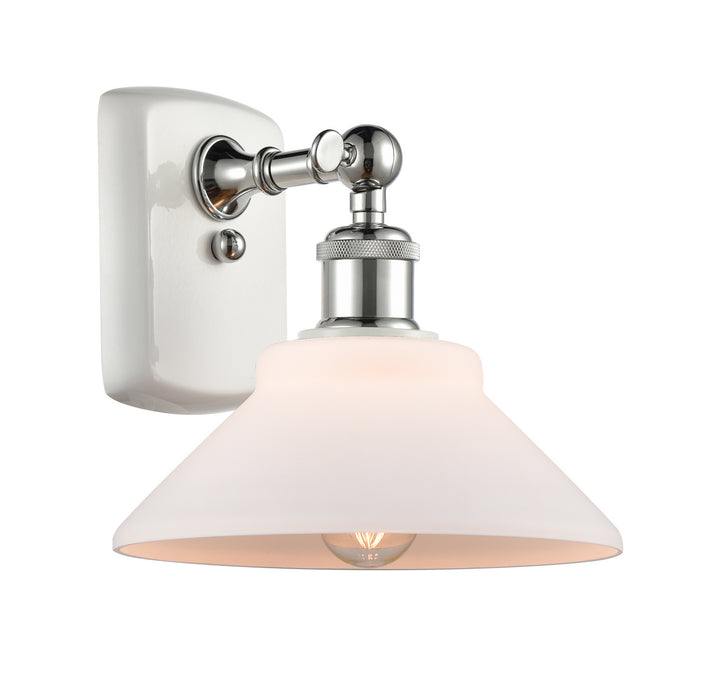 Innovations 516-1W-WPC-G131 One Light Wall Sconce, White Polished Chrome