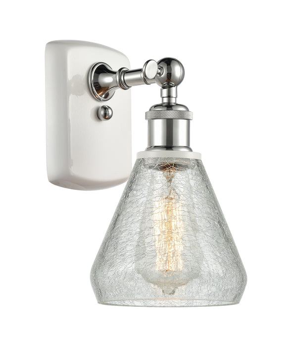 Innovations 516-1W-WPC-G275 One Light Wall Sconce, White Polished Chrome
