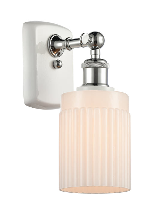 Innovations 516-1W-WPC-G341 One Light Wall Sconce, White Polished Chrome