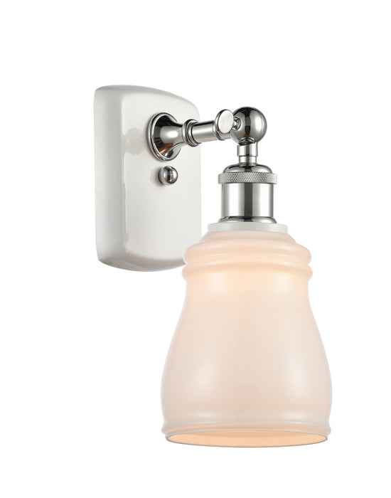 Innovations 516-1W-WPC-G391 One Light Wall Sconce, White Polished Chrome