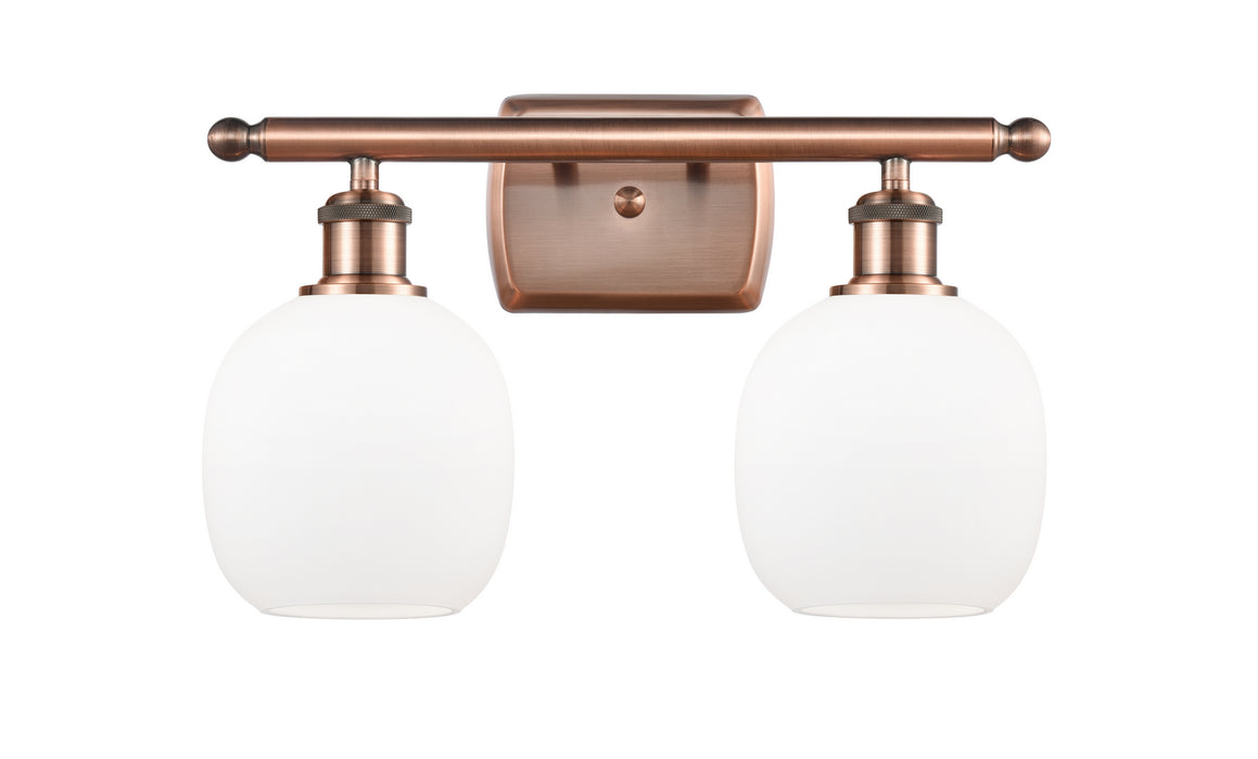 Innovations 516-2W-AC-G101 Two Light Bath Vanity, Antique Copper