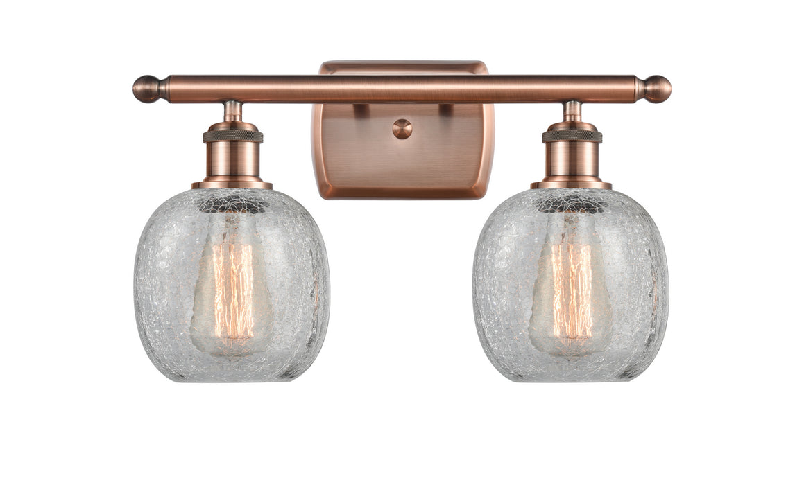 Innovations 516-2W-AC-G105 Two Light Bath Vanity, Antique Copper