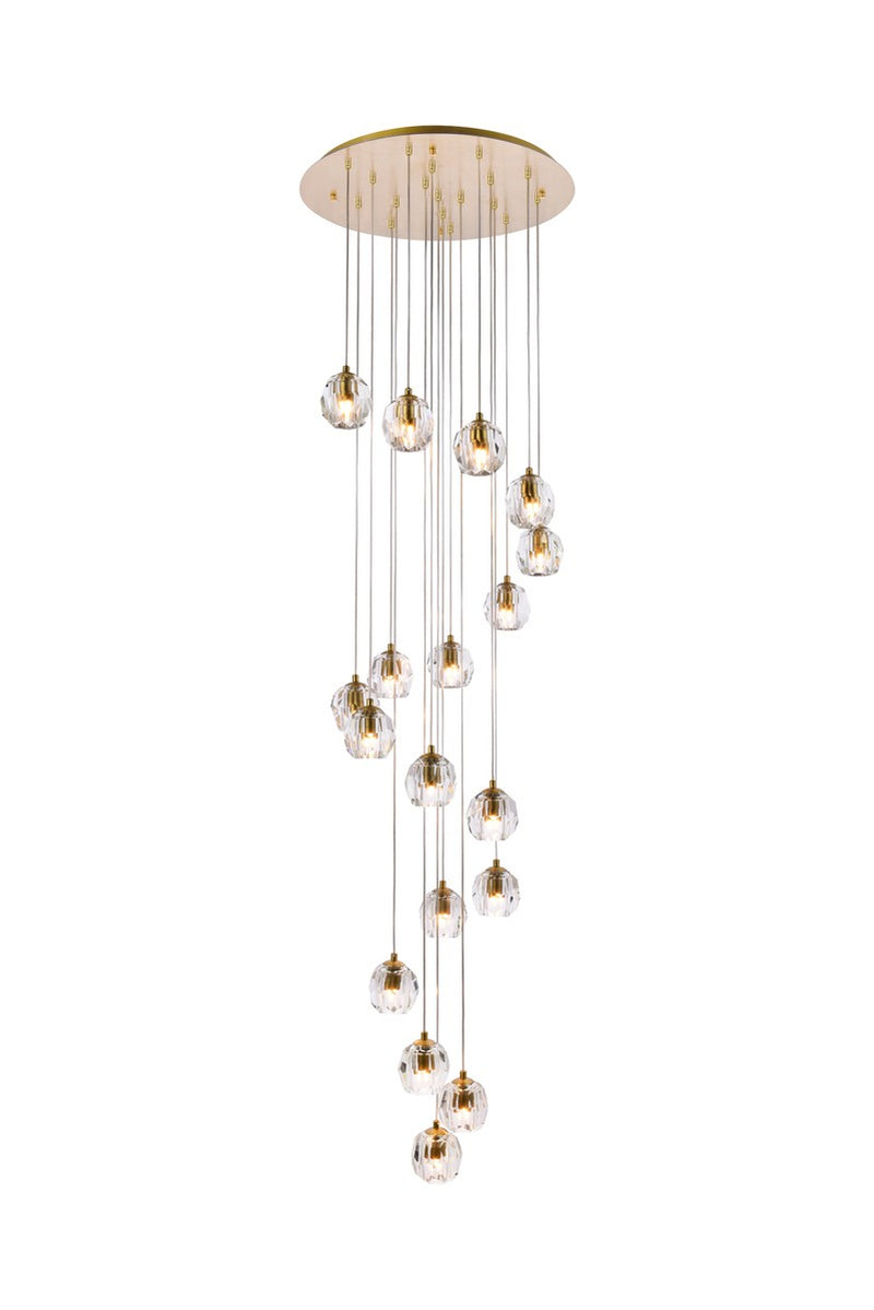 Elegant Lighting 3505D20G LED Pendant, Gold