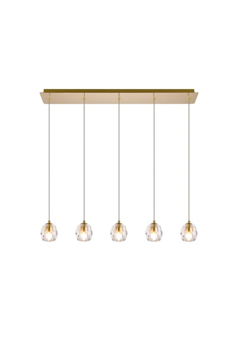 Elegant Lighting 3505D32G LED Pendant, Gold
