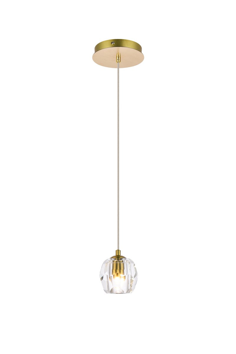 Elegant Lighting 3505D6G LED Pendant, Gold