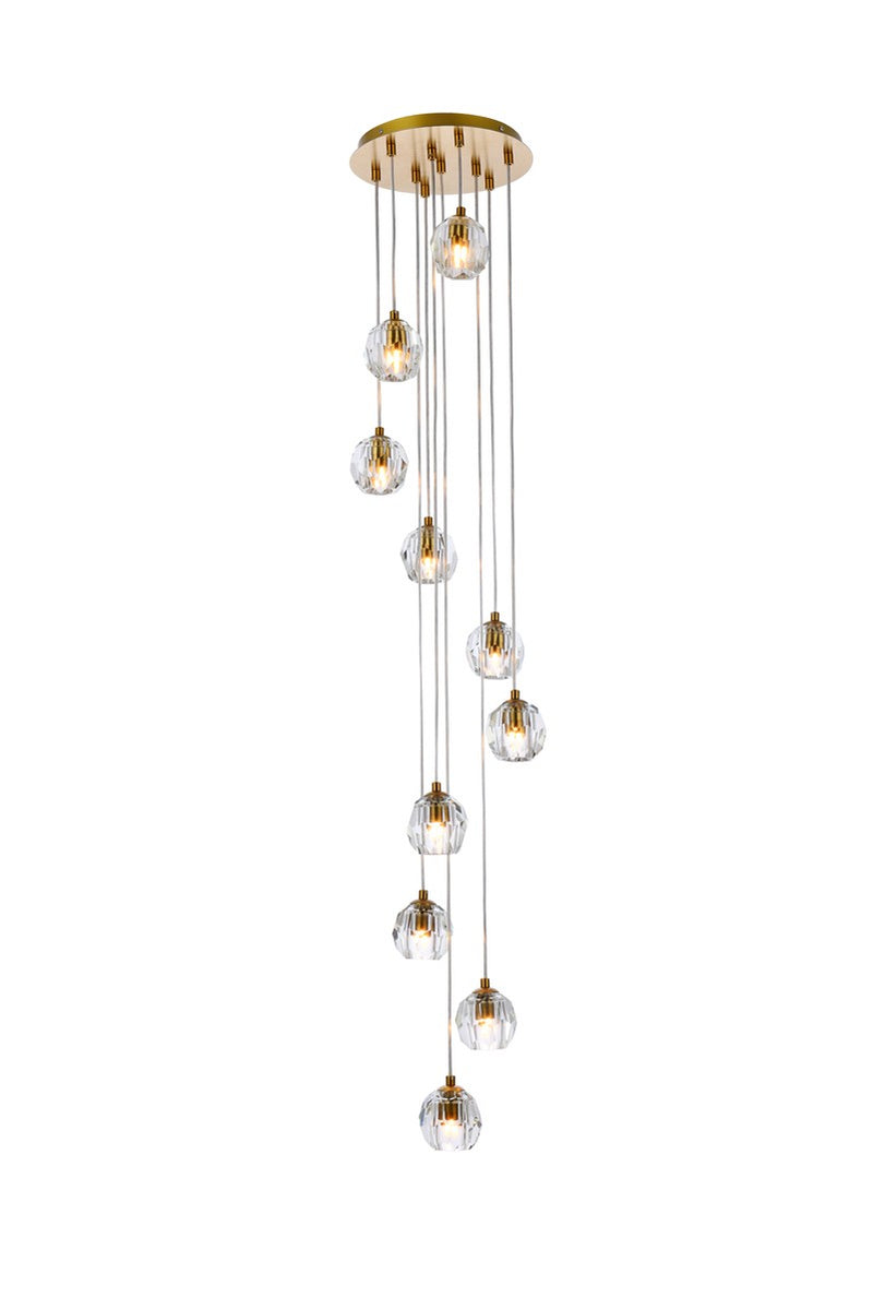 Elegant Lighting 3505G11G LED Pendant, Gold