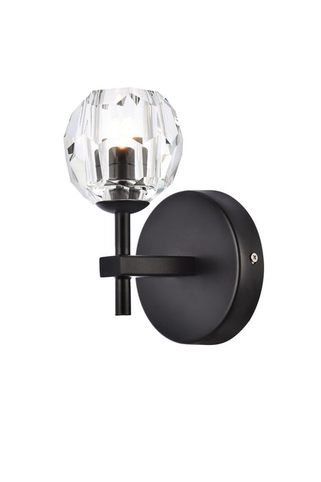 Elegant Lighting 3505W6BK LED Wall Sconce, Black