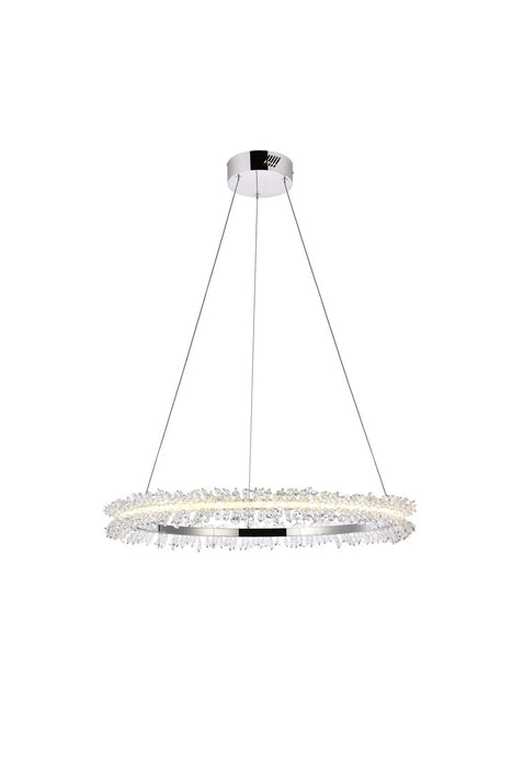Elegant Lighting 3506D26C LED Pendant, Chrome