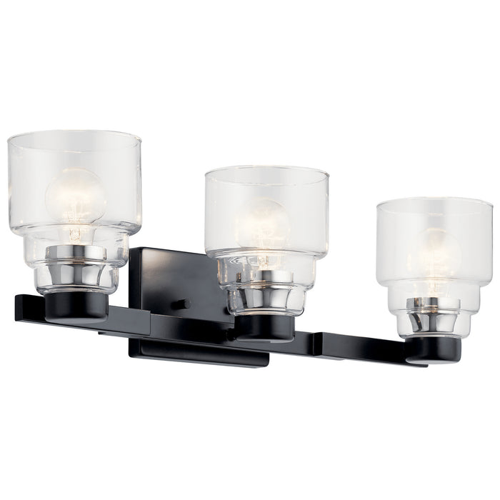 Kichler 55012BK Three Light Bath, Black