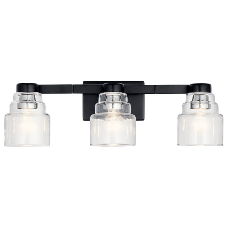 Kichler 55012BK Three Light Bath, Black