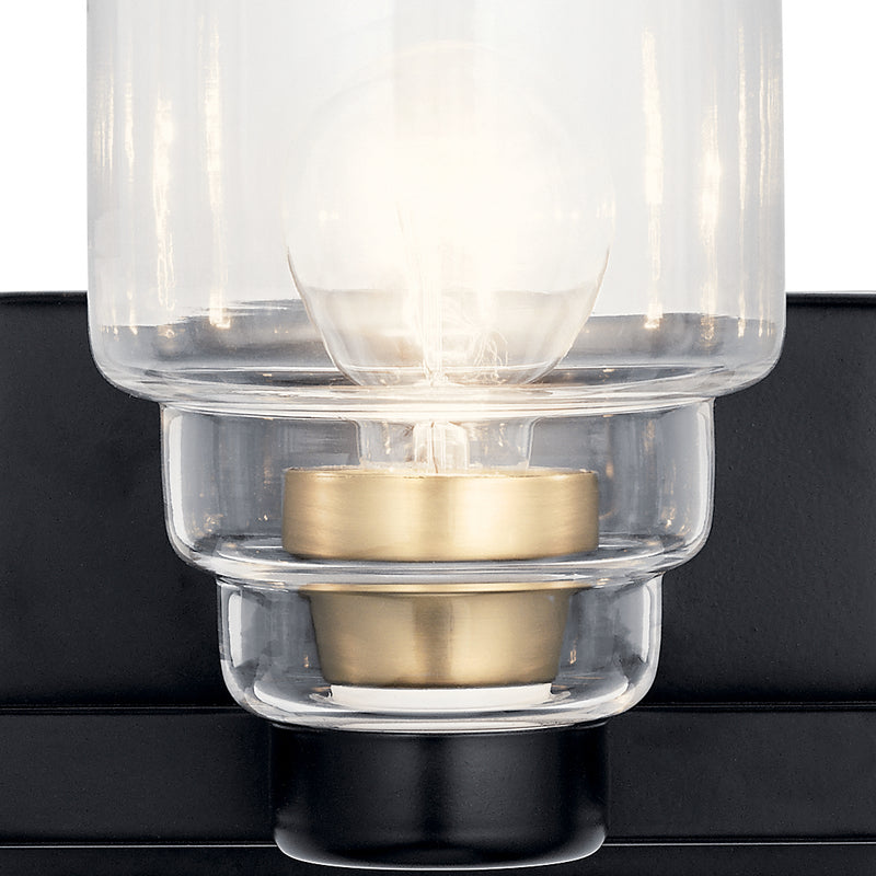 Kichler 55012BK Three Light Bath, Black
