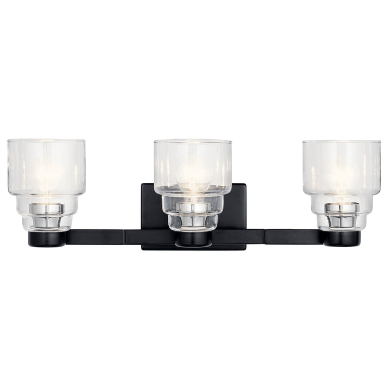Kichler 55012BK Three Light Bath, Black