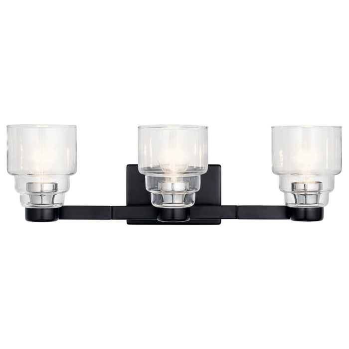 Kichler 55012BK Three Light Bath, Black