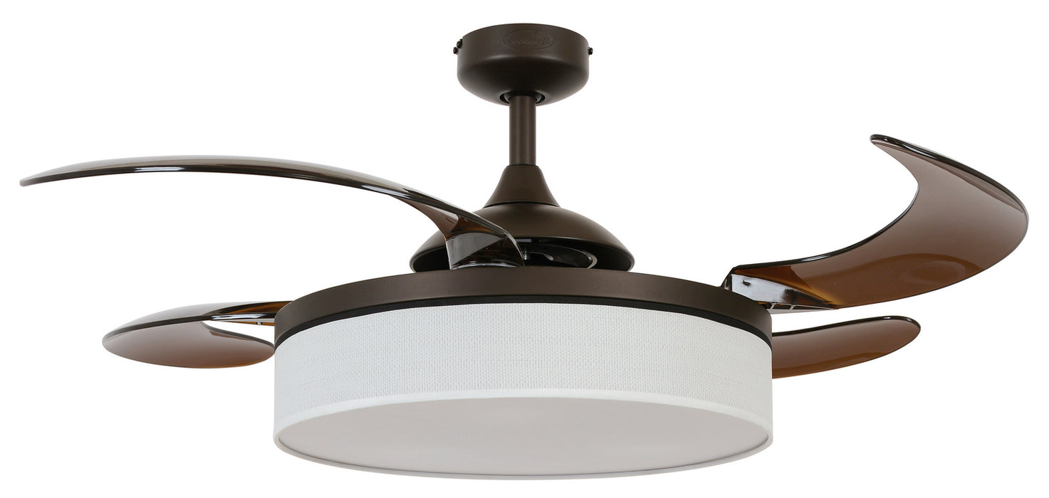 Beacon Lighting 51103101 48``Ceiling Fan, Oil Rubbed Bronze and Amber