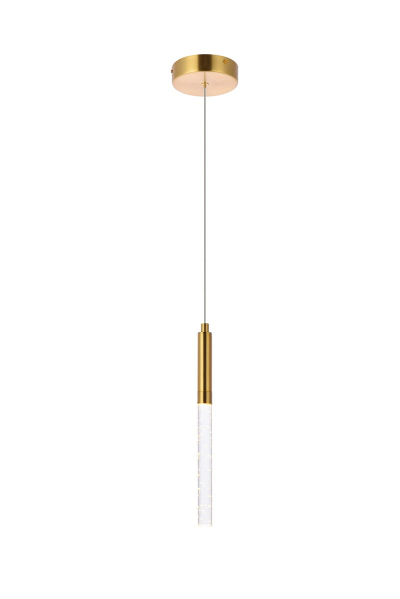 Elegant Lighting 5203D5G LED Pendant, Gold
