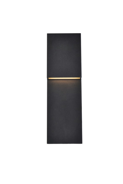 Elegant Lighting LDOD4001BK LED Outdoor Wall Lamp, black