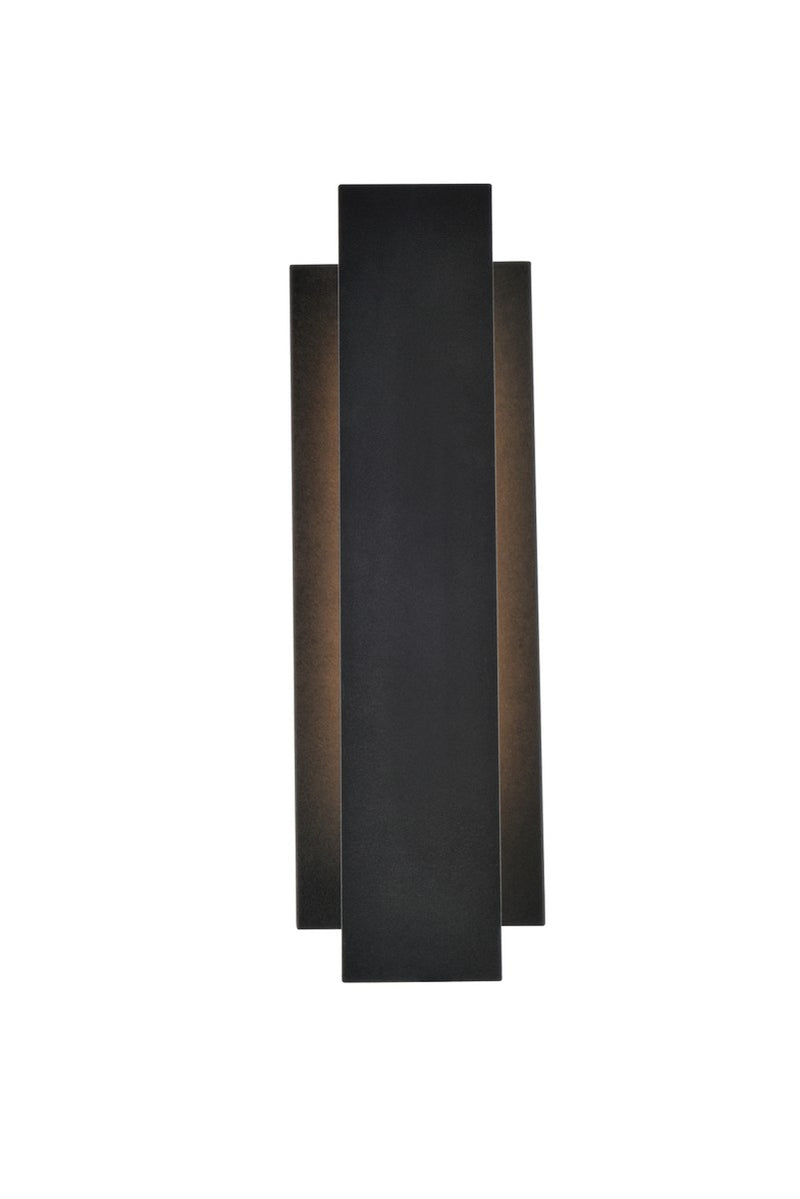 Elegant Lighting LDOD4005BK LED Outdoor Wall Lamp, black