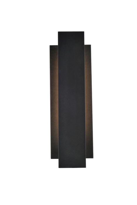 Elegant Lighting LDOD4005BK LED Outdoor Wall Lamp, black