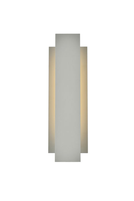 Elegant Lighting LDOD4005S LED Outdoor Wall Lamp, Silver