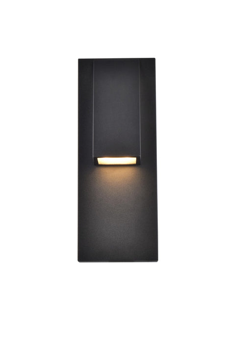 Elegant Lighting LDOD4006BK LED Outdoor Wall Lamp, black