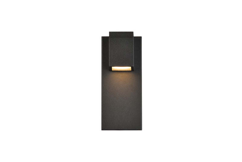 Elegant Lighting LDOD4007BK LED Outdoor Wall Lamp, black