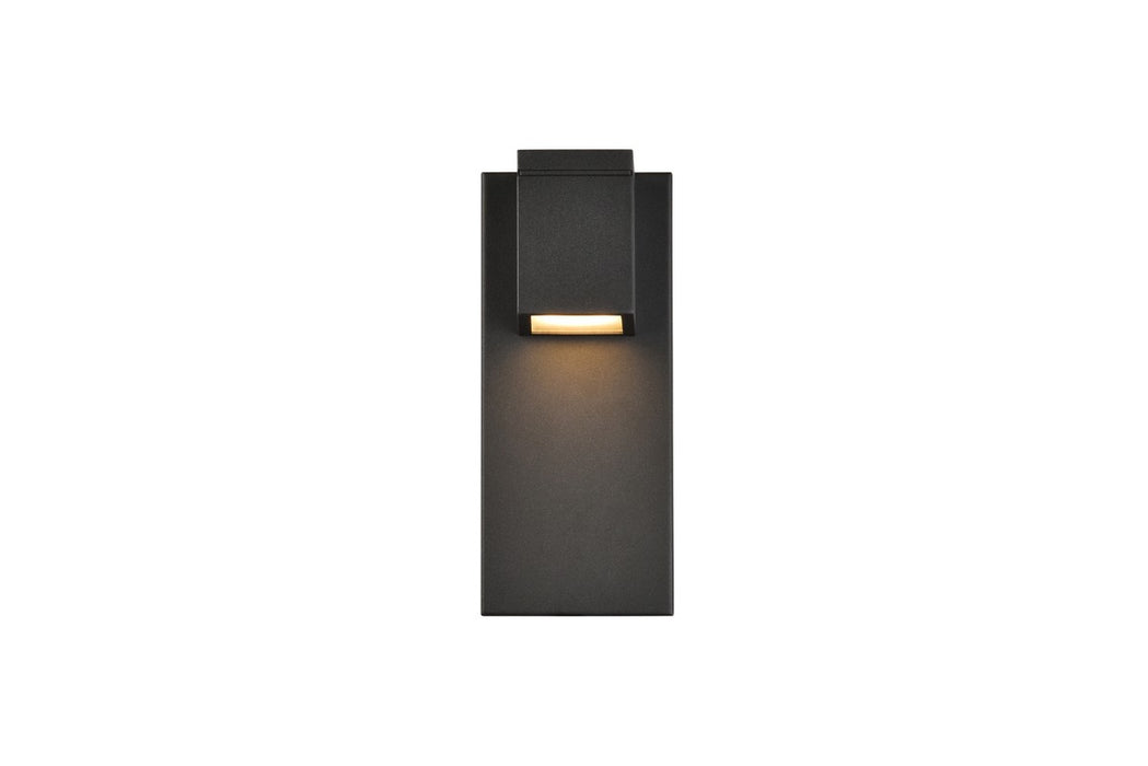 Elegant Lighting LDOD4007BK LED Outdoor Wall Lamp, black