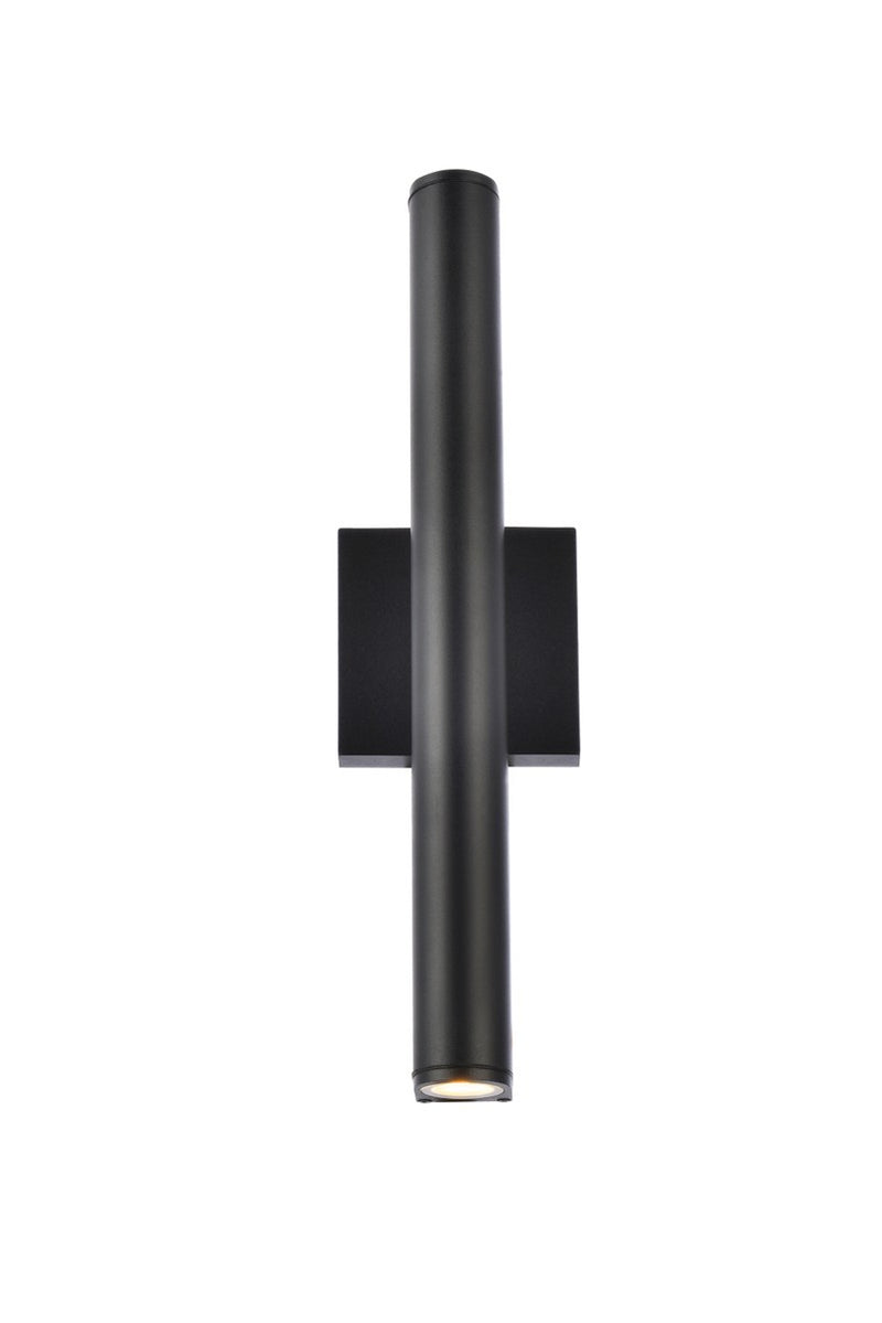 Elegant Lighting LDOD4008BK LED Outdoor Wall Lamp, black