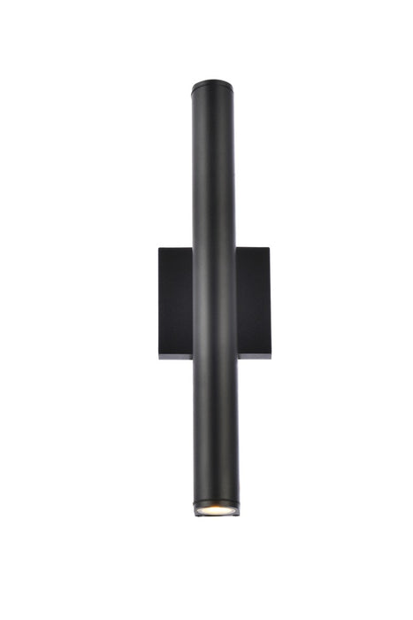 Elegant Lighting LDOD4008BK LED Outdoor Wall Lamp, black