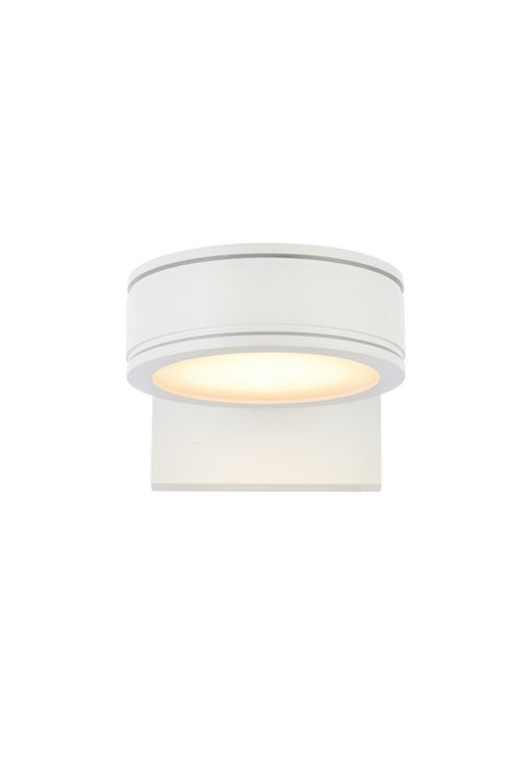 Elegant Lighting LDOD4018WH LED Outdoor Wall Lamp, White